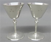 PR TIFFANY & CO STERLING SILVER COCKTAIL GLASSES