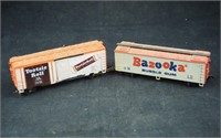 2 Bachmann Bazooka & Tootsie Roll H O Train Cars