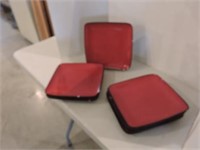 RED SQUARE PLATES