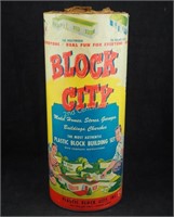 Vintage Block City Plastic Building Block Set