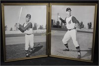 2 Vtg 50-60's Cleveland Indians Blk & Wht Photos