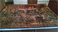 old area rug (wall hanging)