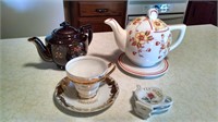 tea pots & 50th anniversary tea cup