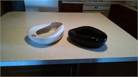 (2) Bed pans, Jones Metal Products