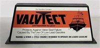 Valvtect gasoline plastic sign