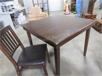 Wooden folding table and 2 chairs