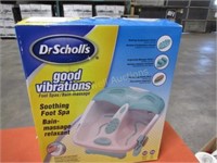 Dr Scholl's foot spa in the box
