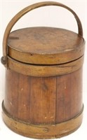 LATE 19TH C HINGHAM SWING HANDLE BUCKET SIGNED