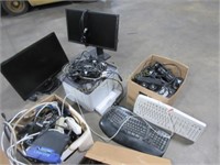 Computer monitor, printer, keyboards- one new
