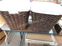 2 wicker waste baskets