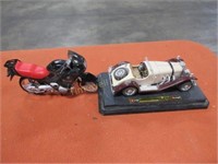 Model car and motorcycle