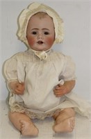 LATE 19TH C OPEN MOUTH GERMAN BISQUE HEAD BABY