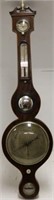 EARLY 19TH C ENGLISH INLAID BANJO BAROMETER BY