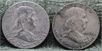 TWO FRANKLINS 1962 D 1963 D