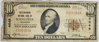 1929 NATION CURRENCY NOTE HOLSTON UNION BANK OF KN