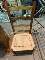 woven seat chair