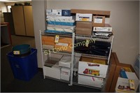 Lot of envelopes, paper and rack