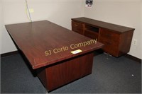 Desk and credenza