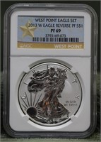 2013 W REVERSE PROOF SILVER EAGLE NGC PF 69