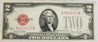 1928 TWO DOLLAR US NOTE   RED SEAL