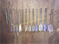 Complete set of spade bits
