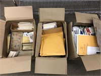 3 boxes of misc. first day covers & loose stamps