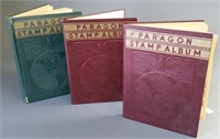 3 Paragon stamp albums.