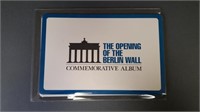 Berlin wall commemorative coin album.