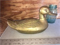 Large brass & copper duck- Castilian imports Korea