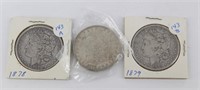 3 Morgan $1 1878-1879.