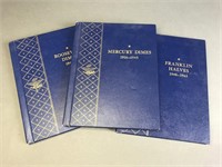 3 books of Franklin halves and Roosevelt dimes.