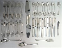 SET OF TOWLE STERLING SILVER FLATWARE, CHIPPENDALE