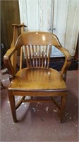 B.L. Marble Chair Co Oak Office Chair