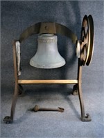 19THC. FIREHOUSE BELL BY JAMES P. ALLA IRE,NY 1853