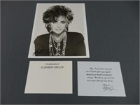 Elizabeth Taylor Signed Photo