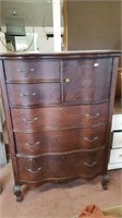 Antique Dark Wood Dresser