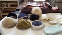 Vintage Ladies Hats (8), Gloves & Evening Purse