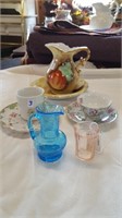 Pink Depression Glass; Tea Cup/Saucer Occ Japan,