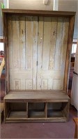 Handcrafted Hall Tree with Bench & Storage