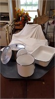 Enamelware Pan, Pot, & Aluminum Pot