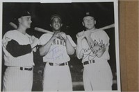 8x10 B/W Pic Autographed by Mays & Mantle
