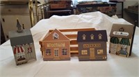 Decorative Houses with Lids (2); House Plaques,