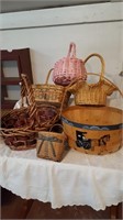 Decorative Baskets, Amish Basket Signed and Dated