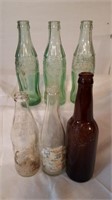 Vintage Coke Bottles; Tom Boy; Wiedemann Beer