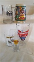 Bud Beer Mug & Glass; NASCAR Beer Mug; Hard Rock