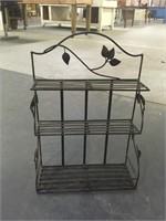 Metal spice or kitchen rack