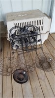 Decorative Wire Garden Fencing; Metal Plant Basket
