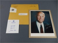 John Glenn US Senator Autographed Photo