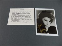 Ava Gardner Signed Photo