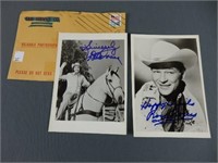 Roy Rogers and Dale Evans Autographed Photos